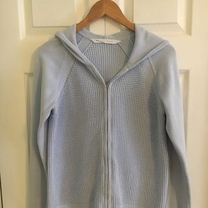 Athleta Zip Hooded Light Sweater